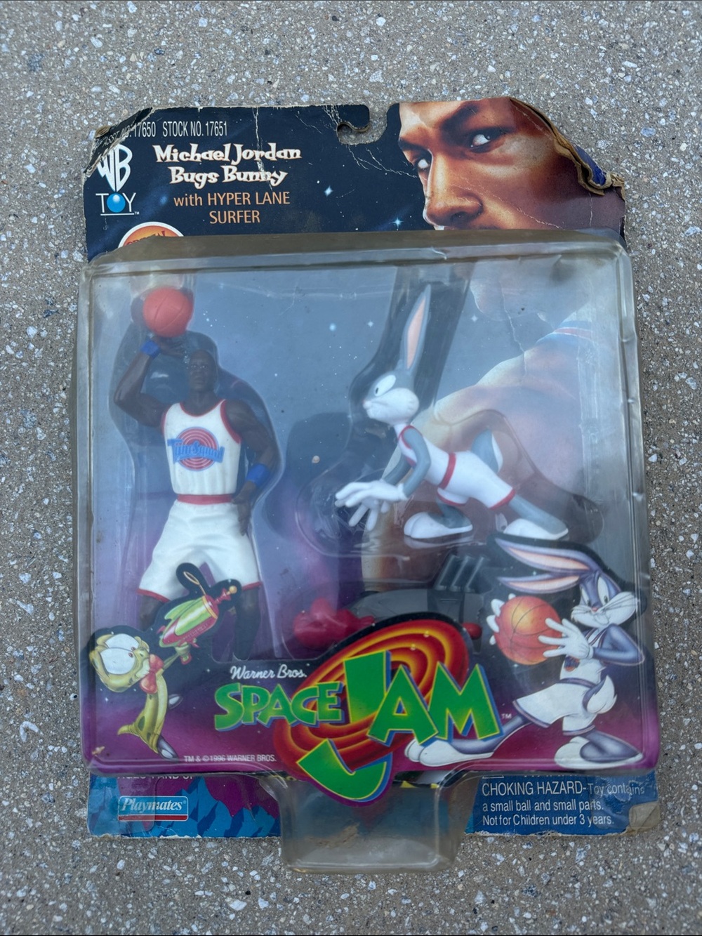Michael Jordan & Bugs Bunny Space Jam Figure Set - White/Red/Blue